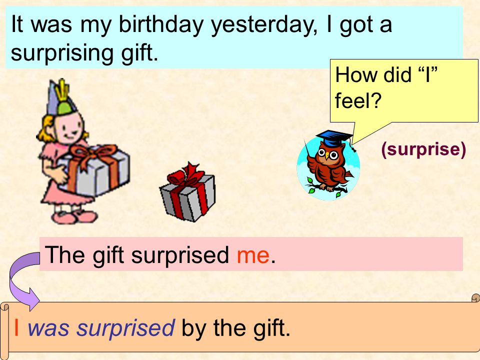 It was my birthday yesterday, I got a surprising gift.
