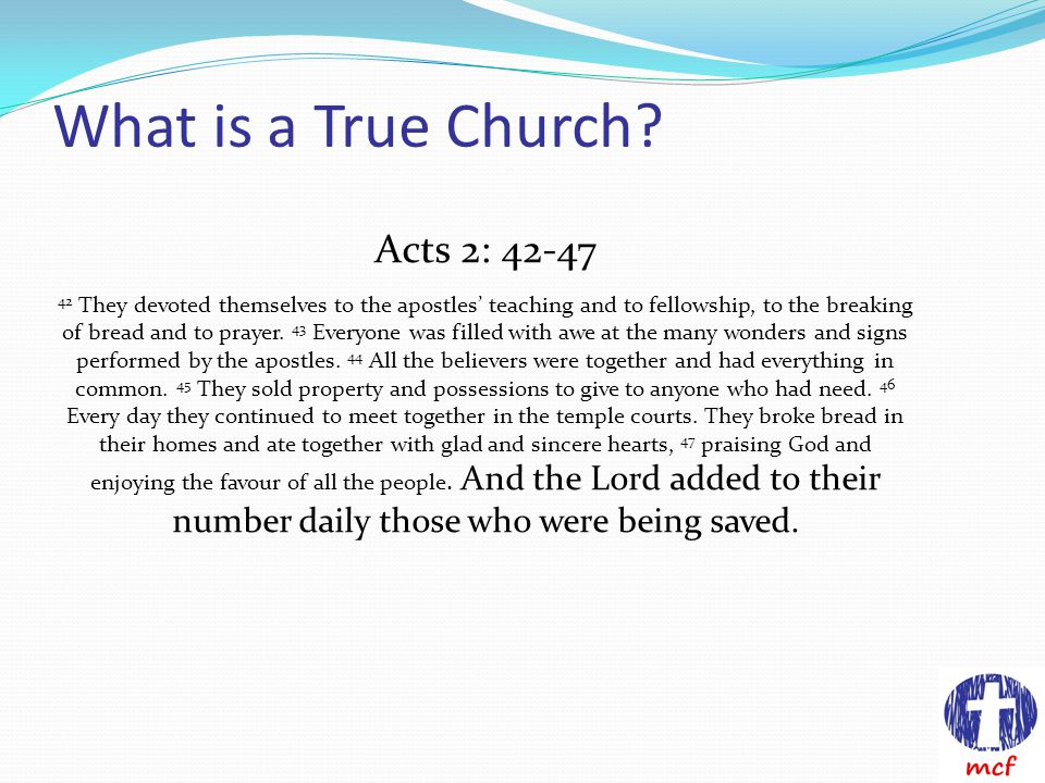 What is a True Church.