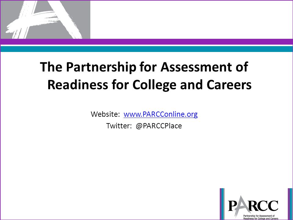 The Partnership for Assessment of Readiness for College and Careers Website: