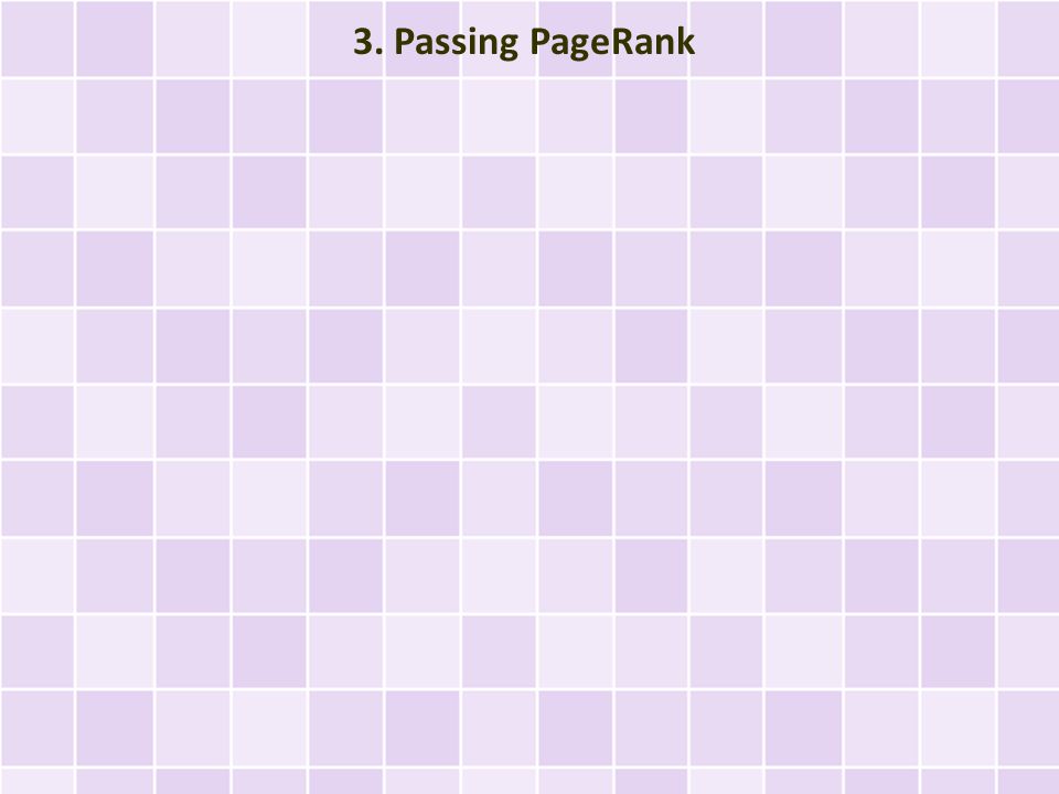 3. Passing PageRank