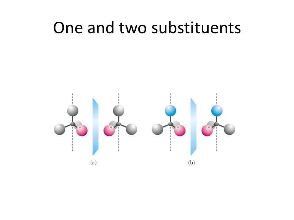 One and two substituents