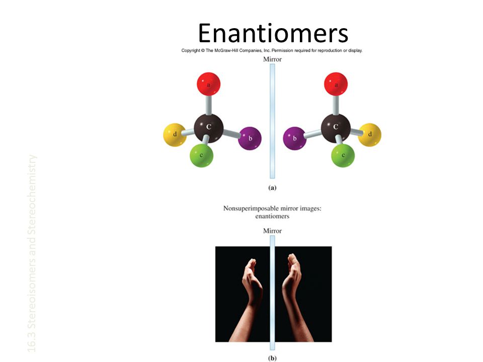 Enantiomers 16.3 Stereoisomers and Stereochemistry