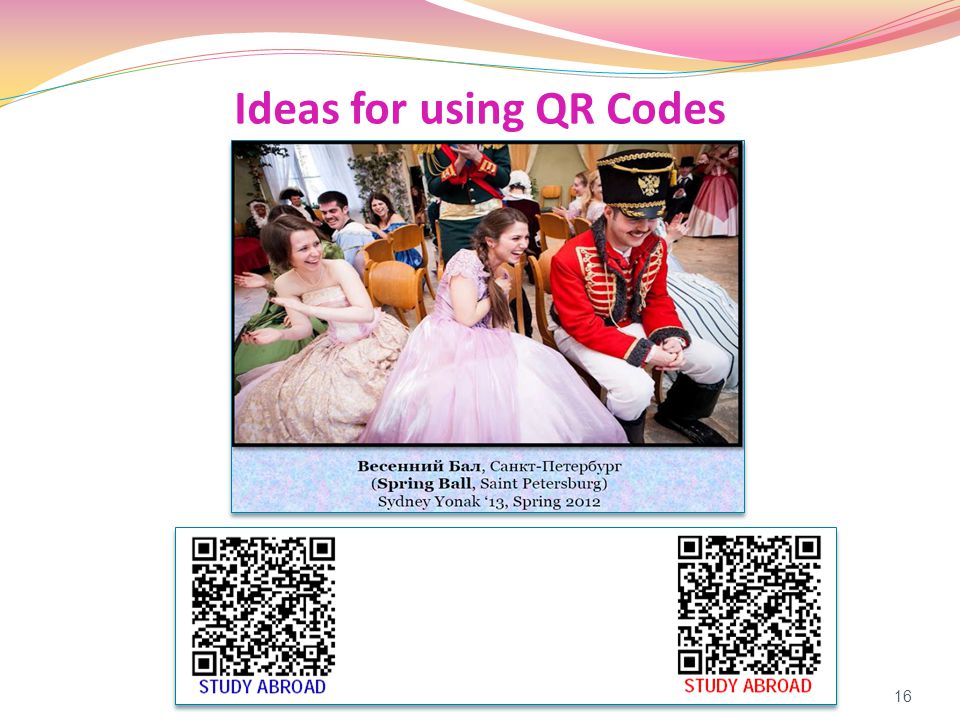 Ideas for using QR Codes 16