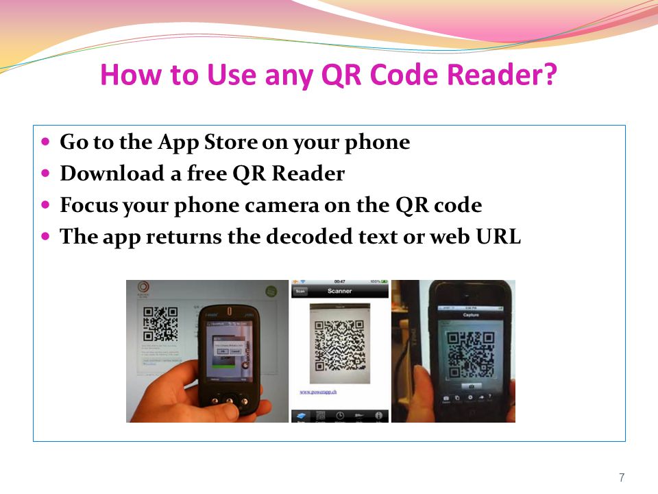 How to Use any QR Code Reader.