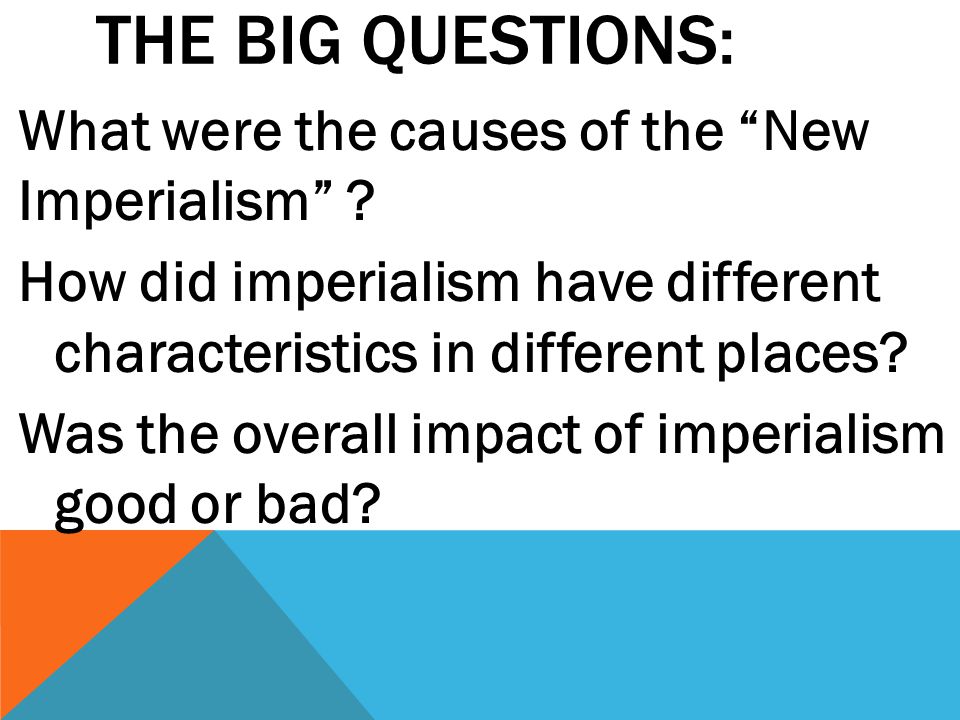 characteristics of new imperialism