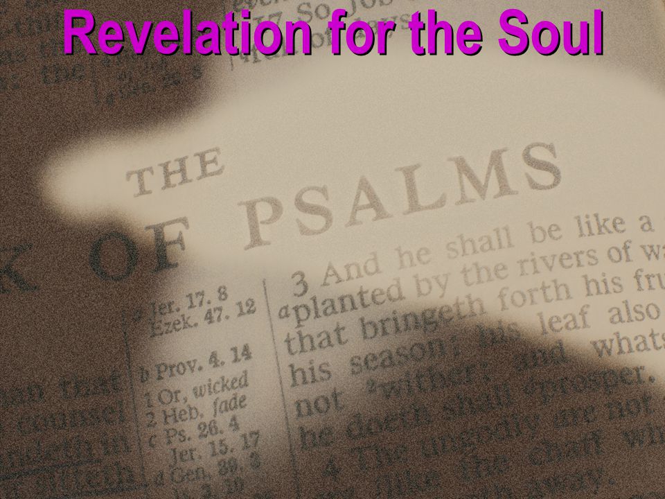 Revelation for the Soul