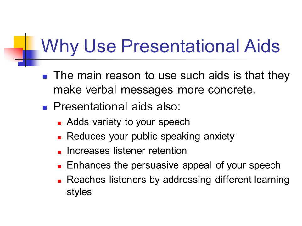 creating and using presentational aids presentational aids visual presentation aids
