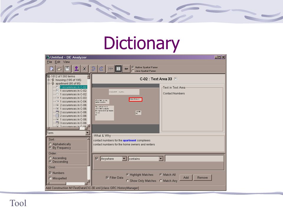 Dictionary Tool