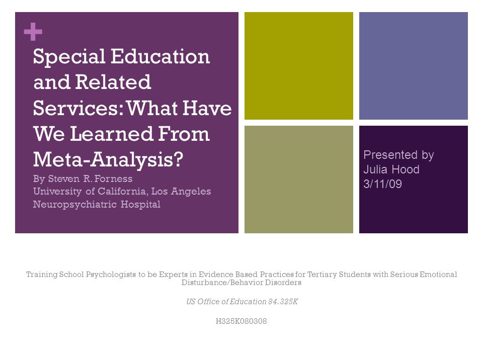 What Have We Learned About Special >> Special Education And Related Services What Have We Learned From What Have We Learned About Special >> Special Education And Related Services What Have We Learned From