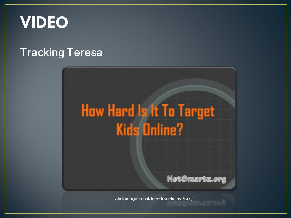Tracking Teresa VIDEO Click image to link to video (4min:59sec)