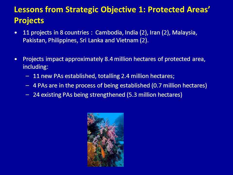 11 projects in 8 countries : Cambodia, India (2), Iran (2), Malaysia, Pakistan, Philippines, Sri Lanka and Vietnam (2).