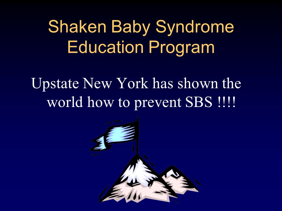 Shaken Baby Syndrome Education Program Upstate New York has shown the world how to prevent SBS !!!!