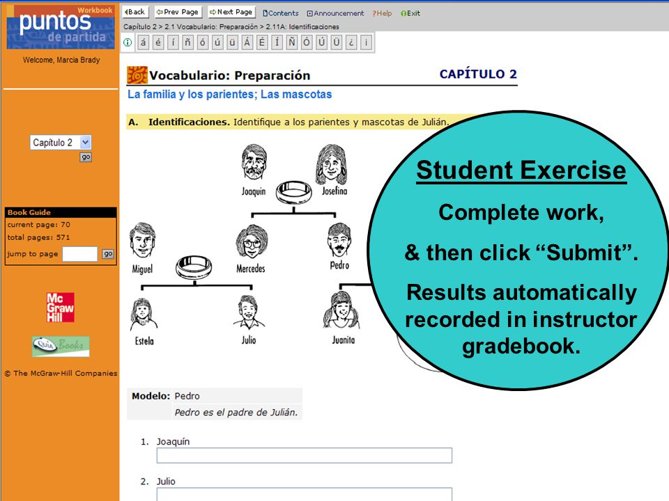 Student Exercise Complete work, & then click Submit .