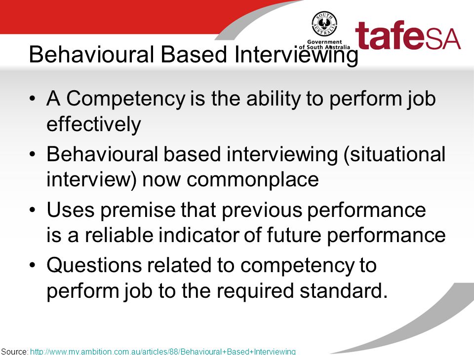 manage recruitment selection and induction processes week ppt download behavioural based interviews