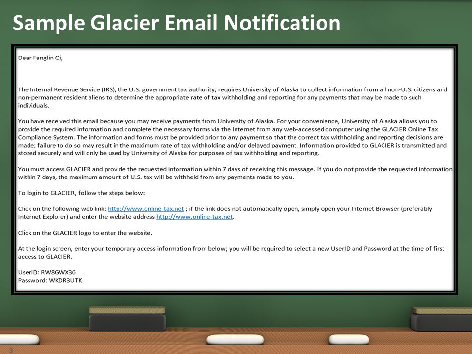 Sample Glacier  Notification 3