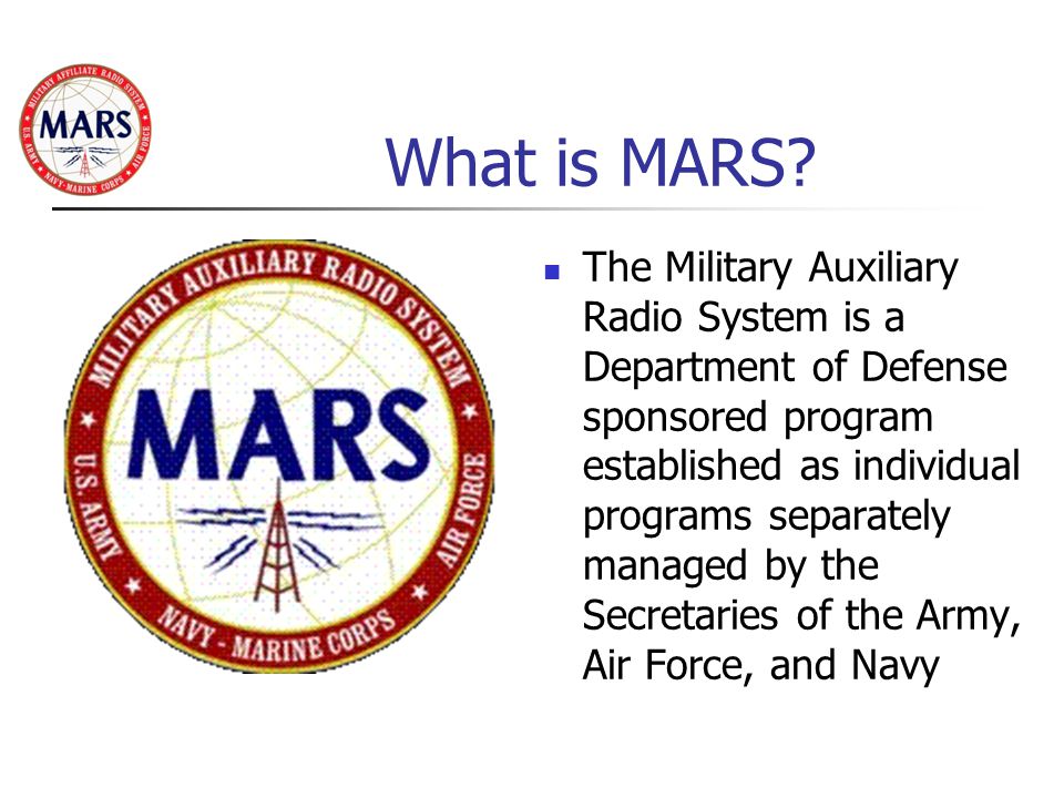 Military Auxilary Radio System A Joint Services Program Army Air Force  Navy-Marine Corps. - ppt download