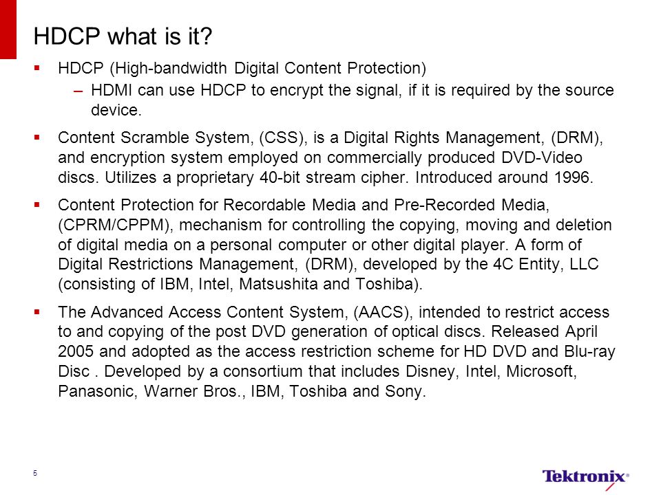 HDCP what is it.