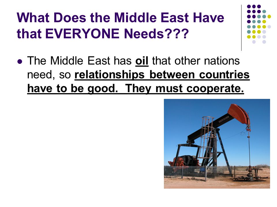 What Does the Middle East Have that EVERYONE Needs .