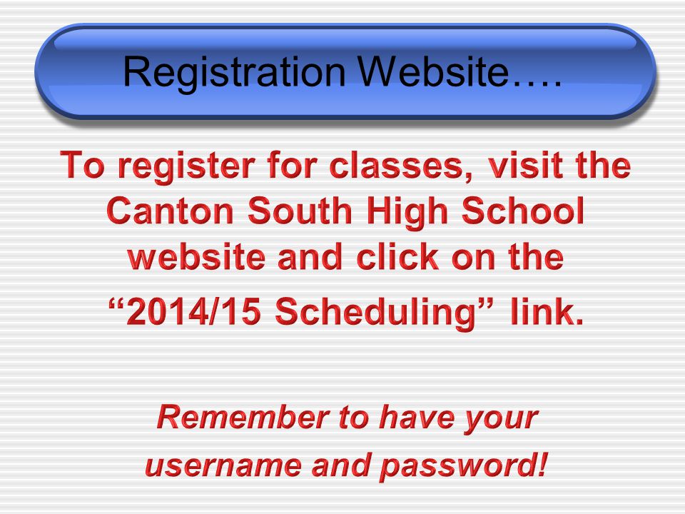 Registration Website….