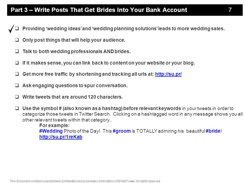 This document contains unpublished confidential and proprietary information of BridalTweet.