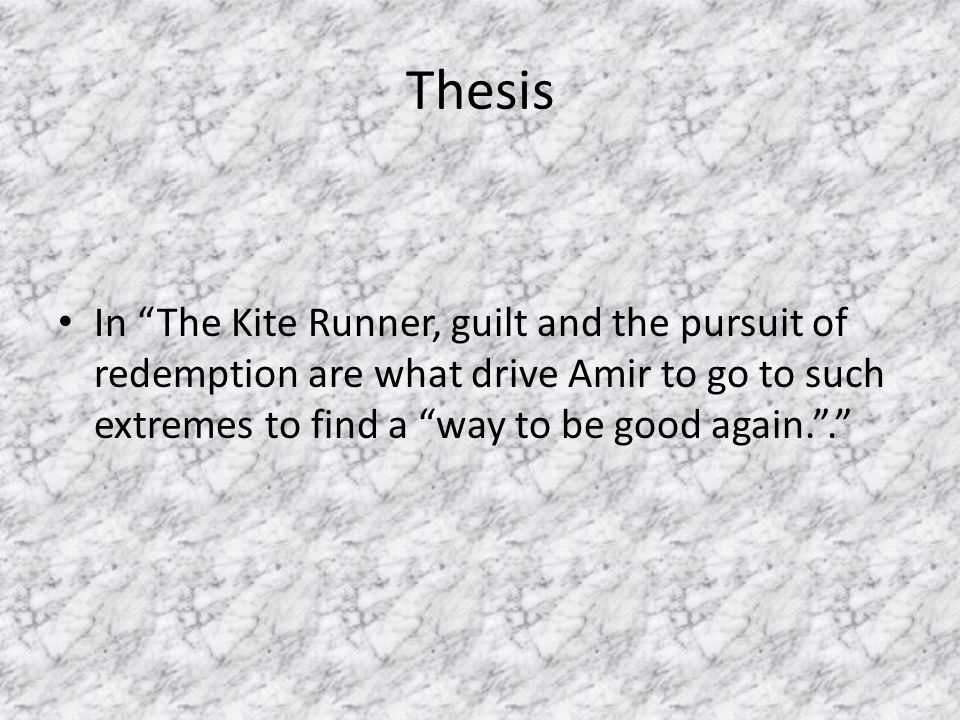 redemption essay kite runner