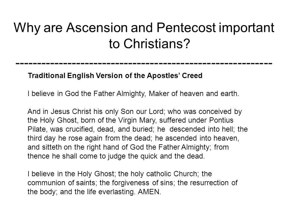importance of the apostles creed
