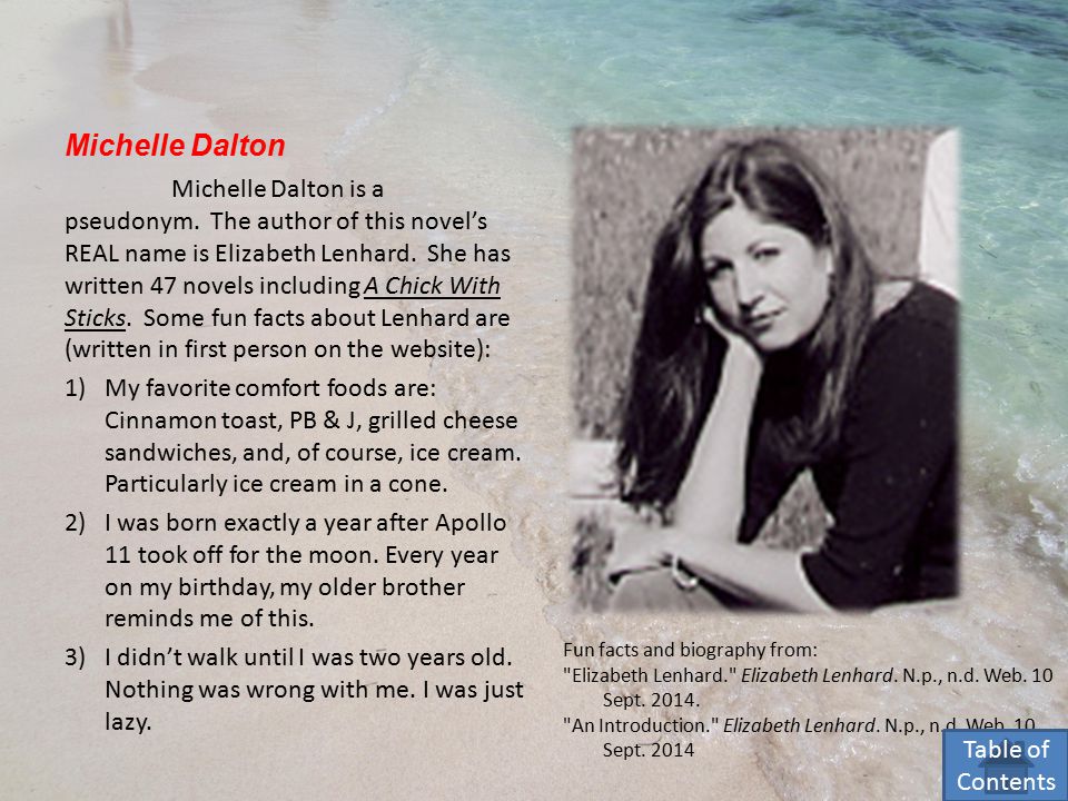 Michelle Dalton Michelle Dalton is a pseudonym.