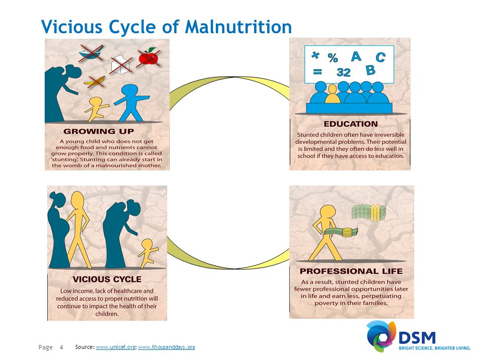 Page Vicious Cycle of Malnutrition 4 Source: