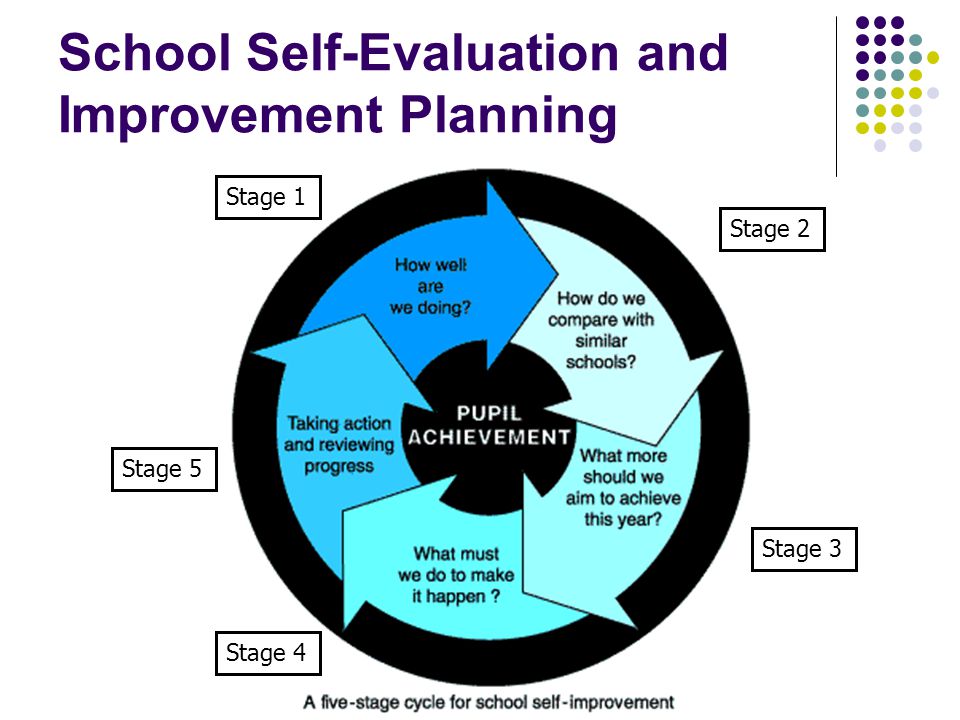 School Self-Evaluation and Improvement Planning Stage 1 Stage 2 Stage 3 Stage 4 Stage 5