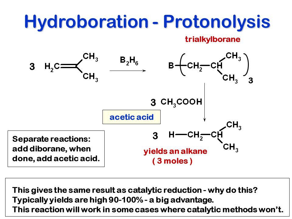 Same result. Hydroboration. Hydrogenation Reaction. Тетраметилэтилен + диборан реакция. Diborane(4).