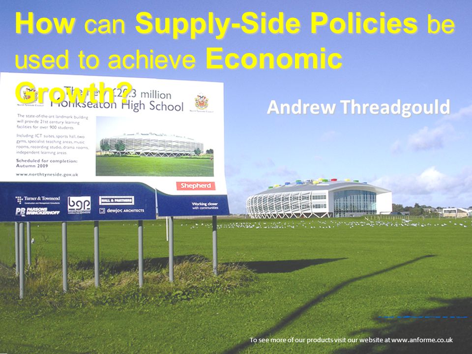 How can Supply-Side Policies be used to achieve Economic Growth.