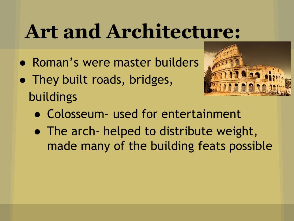 the romans were master builders