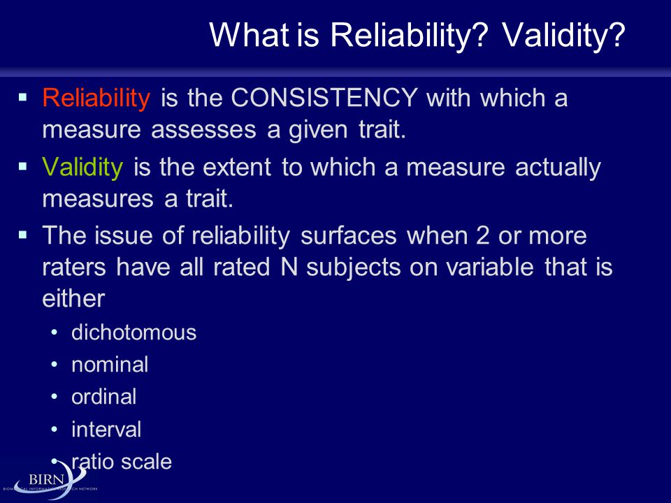 2005 All Hands Meeting Measuring Reliability: The Intraclass Correlation  Coefficient Lee Friedman, Ph.D. - ppt download