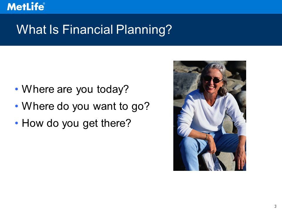 3 Where are you today Where do you want to go How do you get there What Is Financial Planning