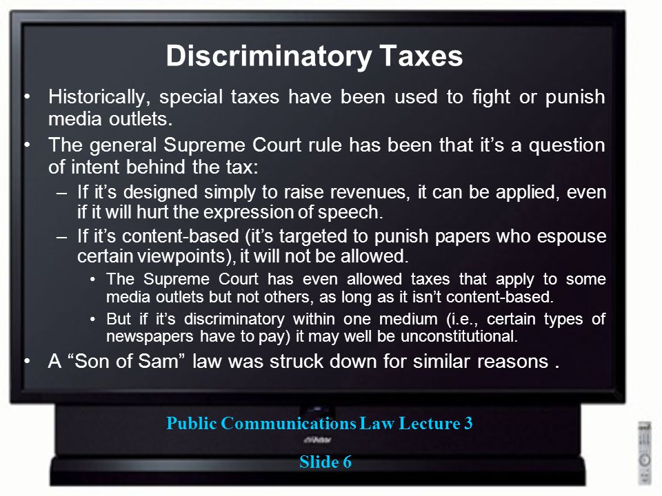 Public Communications Law Lecture 3 Slide 1 Prior Restraint vs