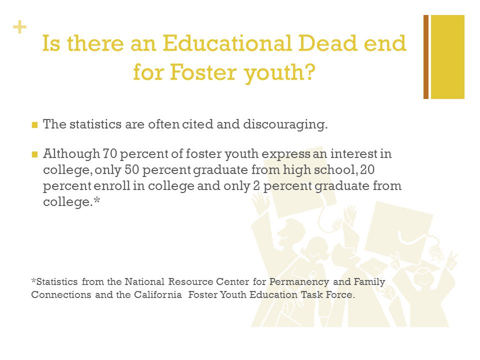+ Is there an Educational Dead end for Foster youth.