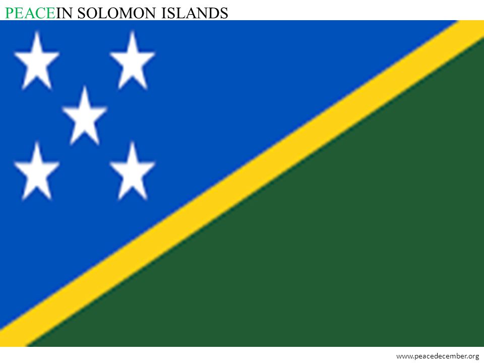 PEACEIN SOLOMON ISLANDS