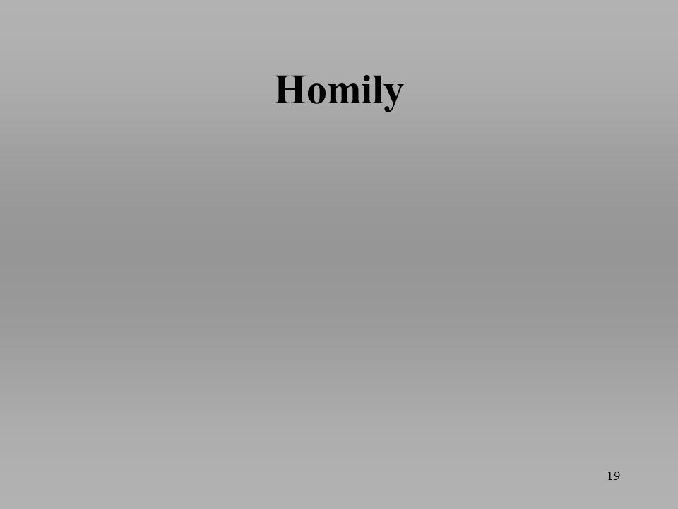 Homily 19