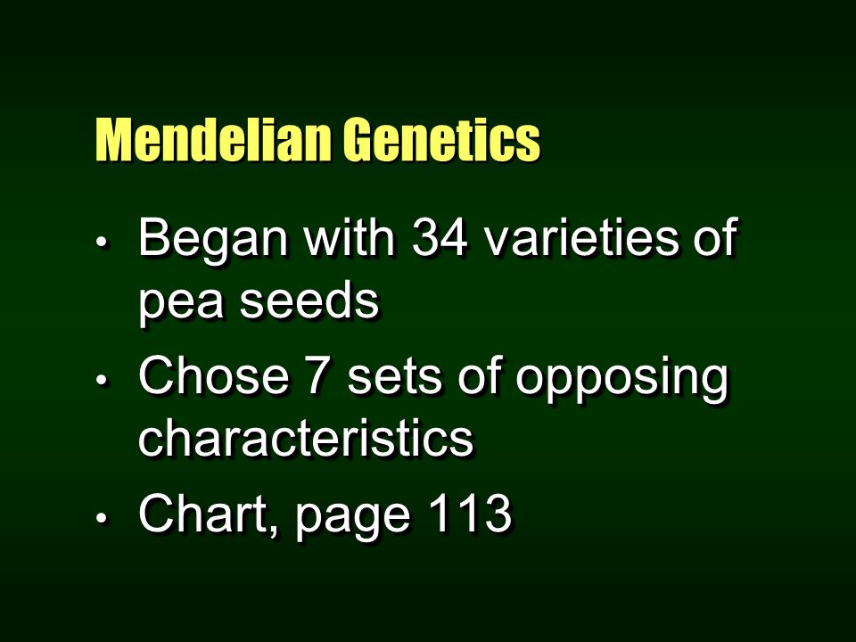 Chapter 5B Gregor Mendel Famous pea plant study Famous pea plant study Mendelian genetics Mendelian genetics “Father of Genetics” “Father of Genetics” - ppt download