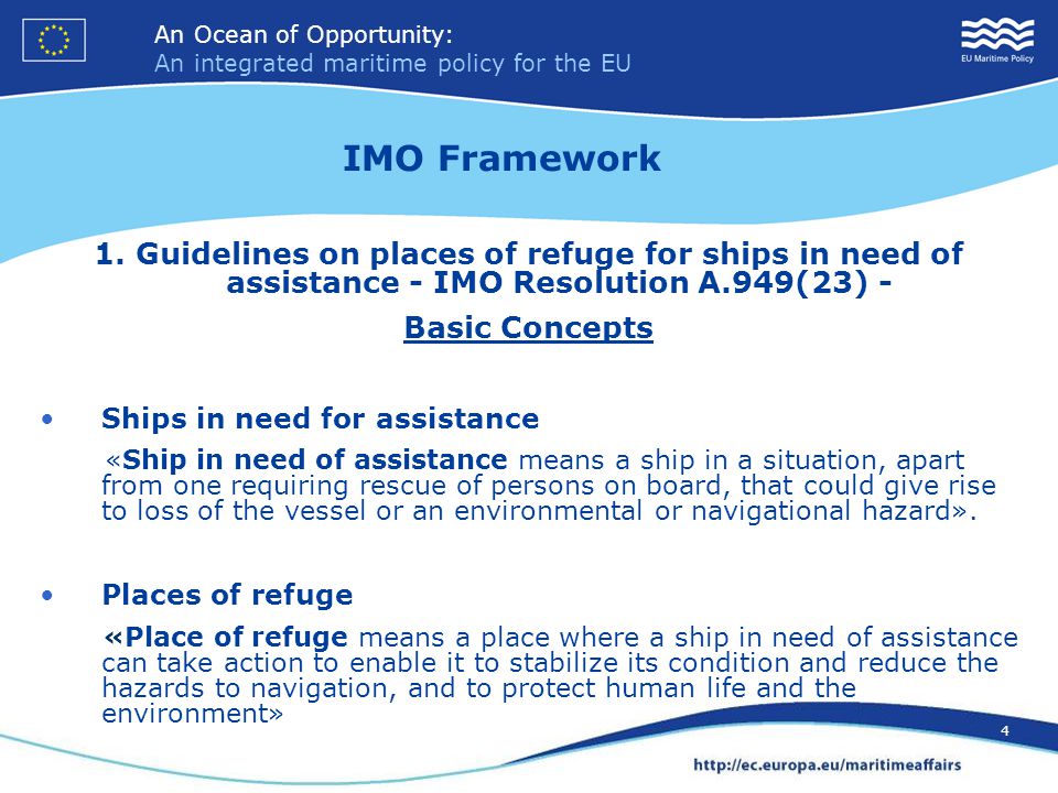 An Ocean of Opportunity: An integrated maritime policy for the EU 4 An Ocean of Opportunity: An integrated maritime policy for the EU 4 1.