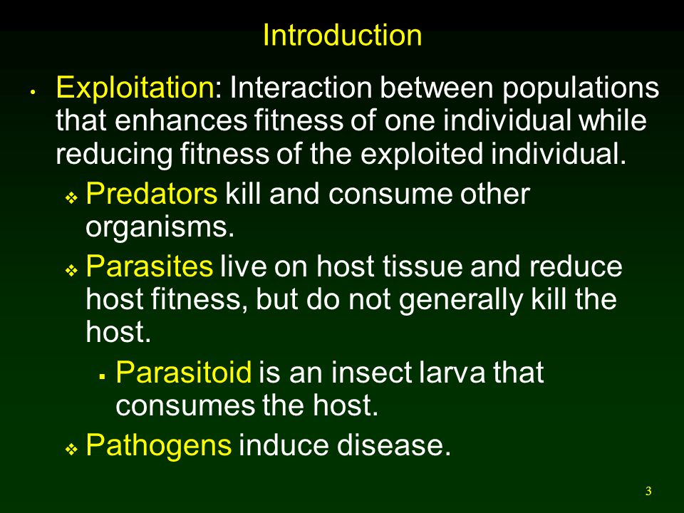 1 Exploitative Interactions Predation Herbivory Parasitism And