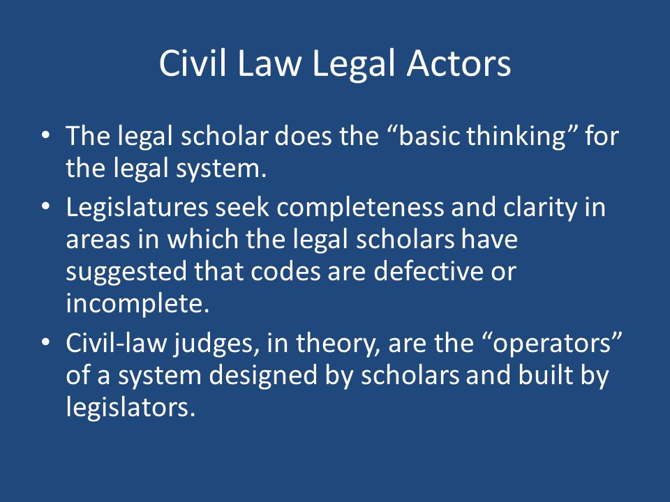 Introduction To Common Law. Families Of Legal Systems Civil Law Common 