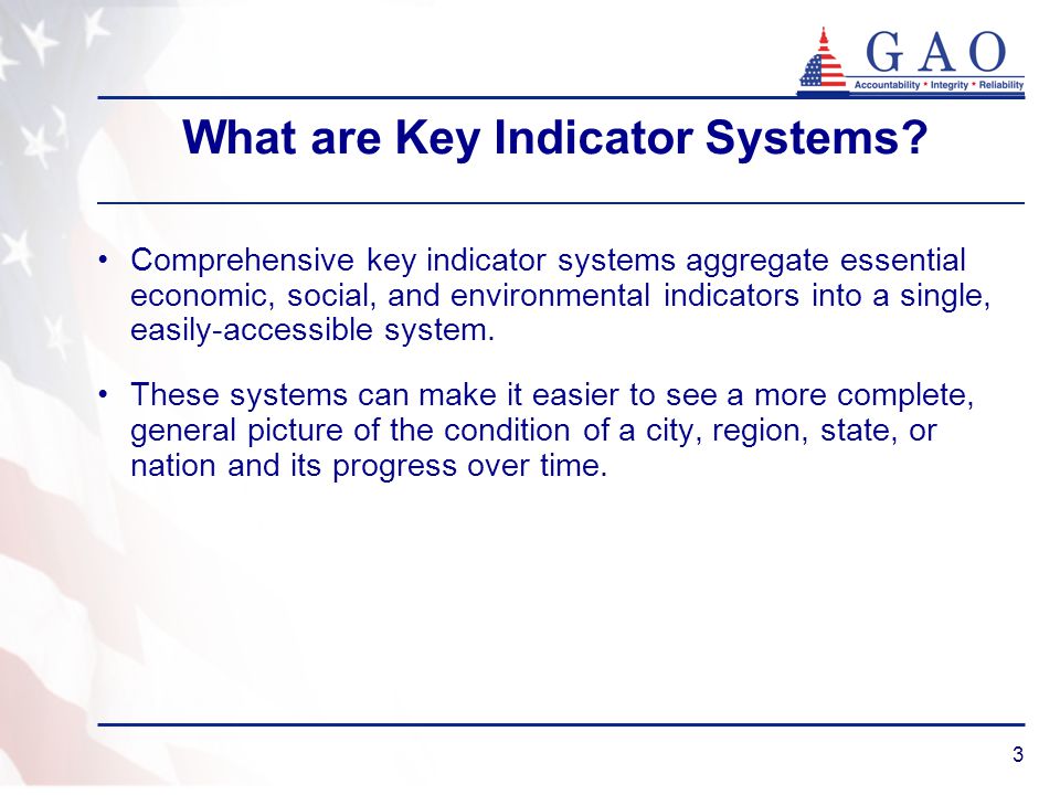 3 What are Key Indicator Systems.