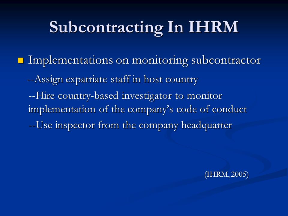 The Role of IHRM in Cross- Cultural Ethnical Issues and Corporate Social  Responsibility Group Members: Q iuyi Huang, Shaorong Liao, Juan Kwang Li,  Wen. - ppt download