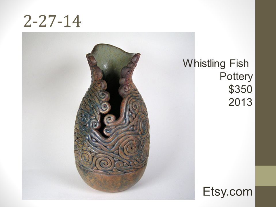 Etsy.com Whistling Fish Pottery $