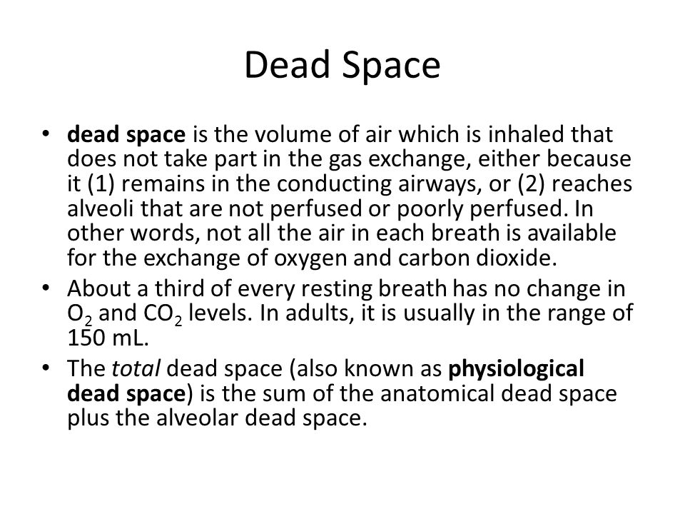 Dead space Meaning 