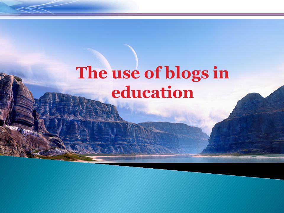 The use of blogs in education