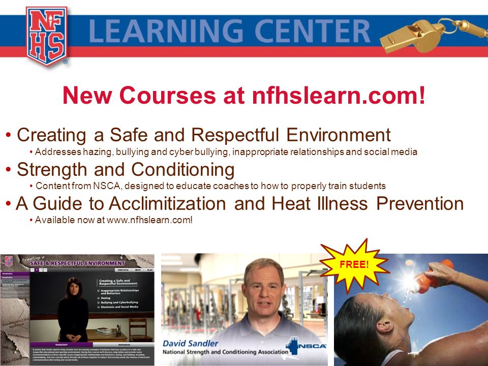 New Courses at nfhslearn.com.