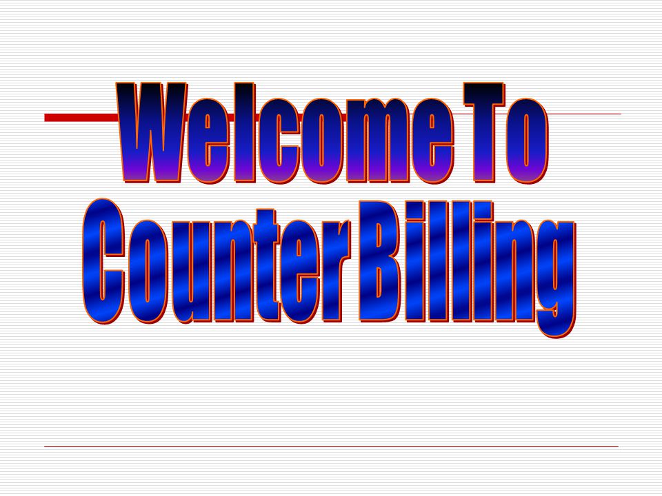 counter billing is a software to prepare invoices at retail counter