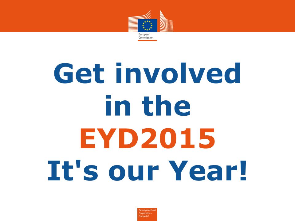 Get involved in the EYD2015 It s our Year!